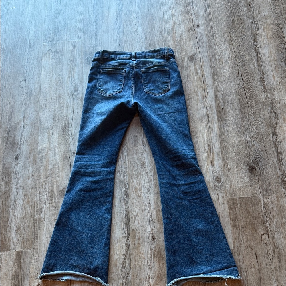 Stylish Girls 14 Blue Flare Jeans with Rhinestone Accents - Picture 5 of 5